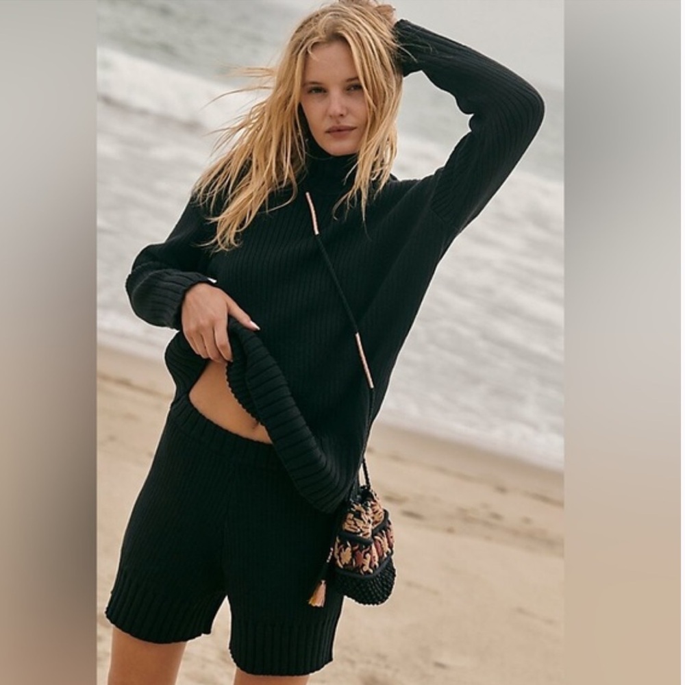 Free People Trez Sweater Set in beige